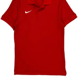 Nike Polo Shirt - Small Red Cotton