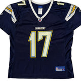 Chargers Reebok Nfl Football Jersey - Large Navy Nylon