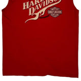 Benson Motorcycles Inc. Harley Davidson Graphic T-Shirt - Large Red Cotton