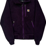Carhartt Fleece Jacket - XS Purple Polyester
