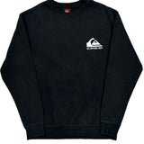 Quiksilver Sweatshirt - Small Black Cotton
