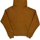 Reverse Weave Champion Hoodie - Small Brown Cotton Blend