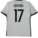 Germany National Team Adidas 2016-17 Home Boateng Football Shirt - Medium White Polyester