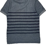 Tommy Hilfiger Striped Polo Shirt - Medium Grey Cotton