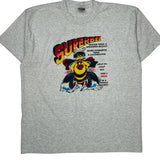 Superbee Fruit Of The Loom Single Stitch T-Shirt - XL Grey Cotton Blend