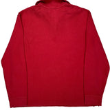 Polo By Ralph Lauren 1/4 Zip - Large Red Cotton