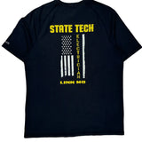 State Tech Electrical Technology Carhartt Graphic T-Shirt - Large Navy Cotton