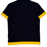 Lacoste Striped Polo Shirt - Medium White Cotton
