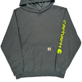 Built To Serve And Protect Hardworking People Carhartt Hoodie - Large Gray Cotton Blend
