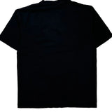 Reebok T-Shirt - Large Black Cotton
