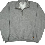 Carhartt 1/4 Zip - 2XL Gray Cotton Blend