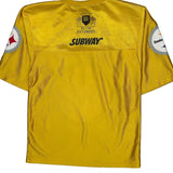 Reebok Football Jersey - Small Yellow Polyester