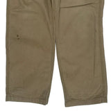 Carhartt Double Knee Carpenter Trousers - 34W 32L Beige Cotton