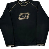 Nike Spellout Sweatshirt - Medium Black Cotton