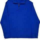 Polo By Ralph Lauren 1/4 Zip - XL Blue Cotton