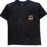 Harley Davidson Graphic T-Shirt - Large Black Cotton