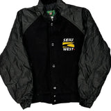 Seiu West Can Wear Varsity Jacket - Small Black Polyester