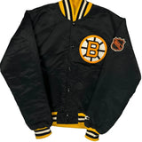 Boston Bruins Starter Nhl Varsity Jacket - Large Black Nylon