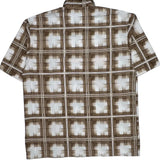 Southpole Checked Short Sleeve Shirt - Large Brown Cotton