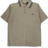 Quiksilver Polo Shirt - Large Beige Cotton