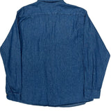 Wrangler Denim Shirt - XL Blue Cotton