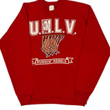 Unlv Runnin' Rebels Unbranded College Sweatshirt - Medium Red Cotton