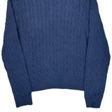 Polo By Ralph Lauren Cable Knit Sweater - 2XL Blue Cotton