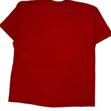 Blank Bvd Single Stitch T-Shirt - XL Red Cotton Blend