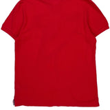 Tommy Hilfiger Polo Shirt - Medium Red Cotton