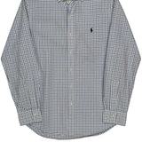 Polo By Ralph Lauren Checked Shirt - Medium Blue Cotton