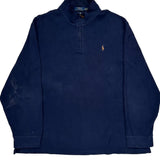 Polo By Ralph Lauren 1/4 Zip - 2XL Navy Cotton