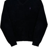 Polo By Ralph Lauren Sweater - Large Black Cotton
