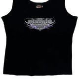 Sturgis Black Hills Rally Harley Davidson Graphic Tank Top - Large Black Cotton