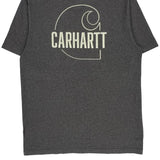 Carhartt Tall T-Shirt - Large Gray Cotton Blend