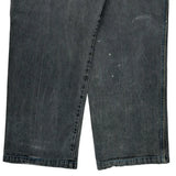 Sacred Ground Raw Blue Graphic Jeans - 34W 30L Grey Cotton