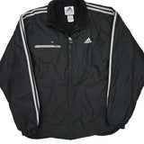 Adidas Track Jacket - Large Black Polyester