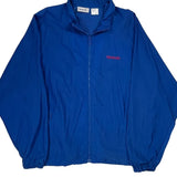 Reebok Windbreaker - Large Blue Nylon