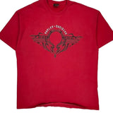 Hawkeye Harley-Davidson Coralville, Ia Harley Davidson Graphic T-Shirt - 2XL Red Cotton