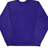 1990'S Blank Made In USA Tultex Sweatshirt - XL Purple Cotton