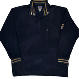 Nautica Striped Fleece - Large Navy Polyester
