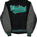 North Woodstock Thunder Unbranded College Varsity Jacket - Medium Black Wool Blend