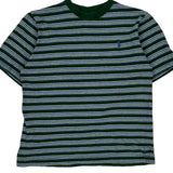 Made In USA Polo By Ralph Lauren Striped T-Shirt - Medium Green Cotton