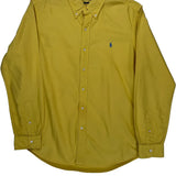 Polo By Ralph Lauren Shirt - Large Yellow Cotton