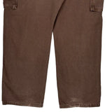 Wrangler Carpenter Pants - 40W 30L Brown Cotton