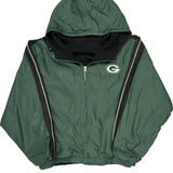 Green Bay Packers Nfl Reversible Windbreaker - XL Green Polyester