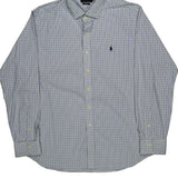 Polo By Ralph Lauren Checked Shirt - XL Blue Cotton