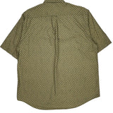 Nautica Short Sleeve Shirt - Large Yellow Cotton