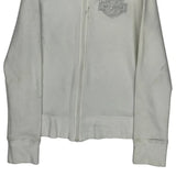 Harley Davidson Graphic Hoodie - XS White Cotton