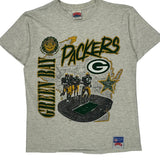 Green Bay Packers Nutmeg Graphic T-Shirt - Large Gray Cotton