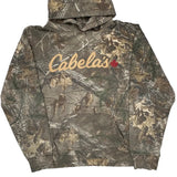 Cabelas Camo Hoodie - Large Camo Cotton